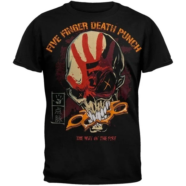 Футболка с надписью Five Finger Death Punch - The Way 2021 | Мужская одежда