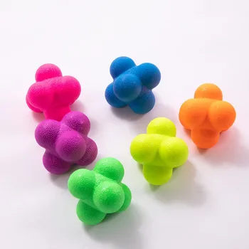 

7cm Highly difficult Six Corner Ultra-stretch Reaction Ball Hexagonal Reaction Ball Silicone Agility Coordination Reflex Exercis