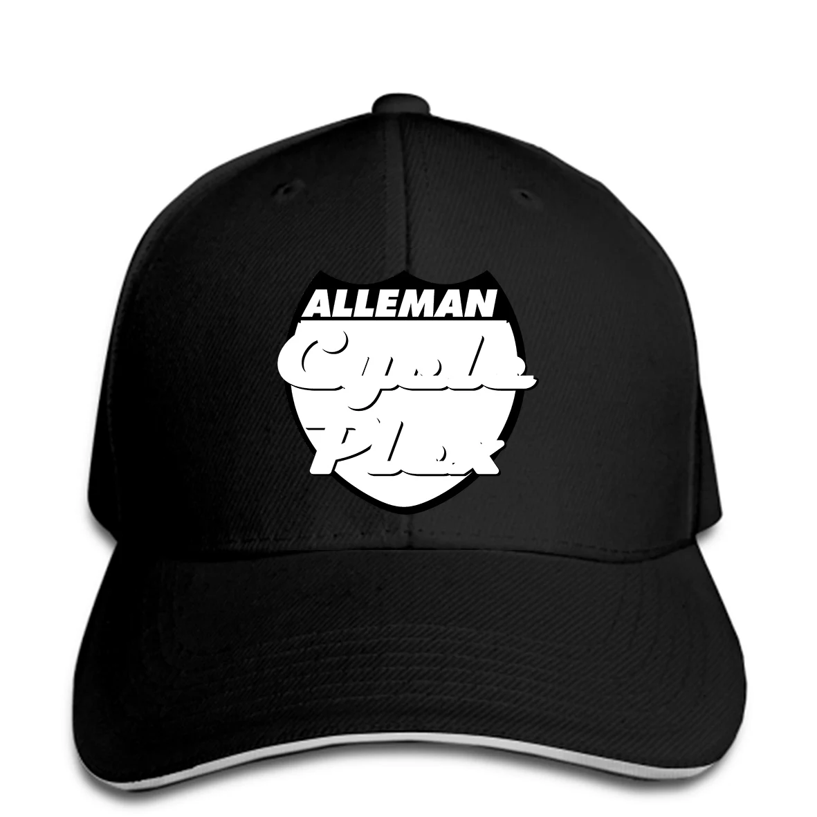 Мужская бейсболка с логотипом Alleman Cycle Plex, черно-белая бейсболка, женская кепка