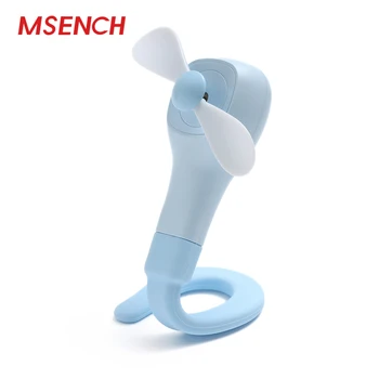 

MSENCH Mini Portable Fan Usb Rechargeable Air Cooler Hand Free 2 Modes Speed Free Adjustment Fan Student Fan
