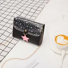 Сумки через плечо для женщин звезда кулон сумки Женская цепочка Наплечная Сумка модная сумка с блестками сумка женская сумка