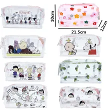 Небольшой свежий милый мультфильм мыть мешок большой емкости водонепроницаемый прозрачный косметичка