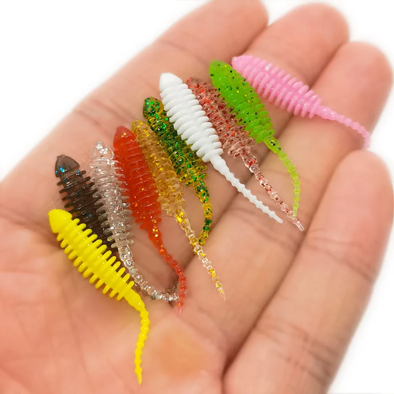 Neue 10 stücke Wobbler mini Ozean Felsen Angeln Weiche Köder Gummi Weiche Köder 3,5 cm Weichen Wurm Künstliche Köder bass Silikon Fisch – Detail 7