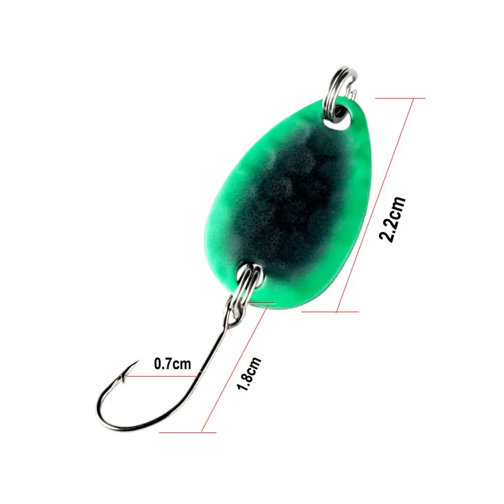 SUNMILE приманка для ловли форели Spining Spoon 2 г медные металлические приманки с одним