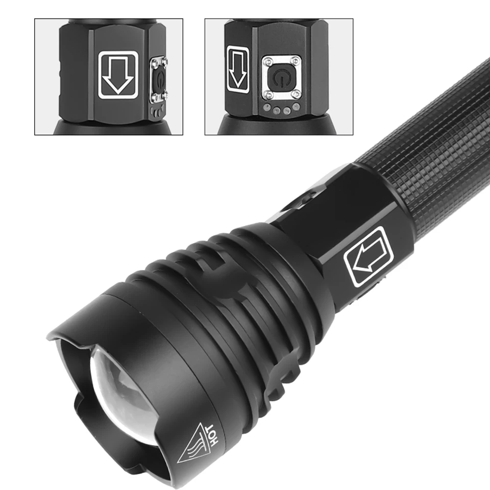 XHP90 Новое поступление самый мощный светодиодный фонарик usb Zoom torch 18650 26650 аккумуляторная батарея VS XHP70.2 фонарик Z941909