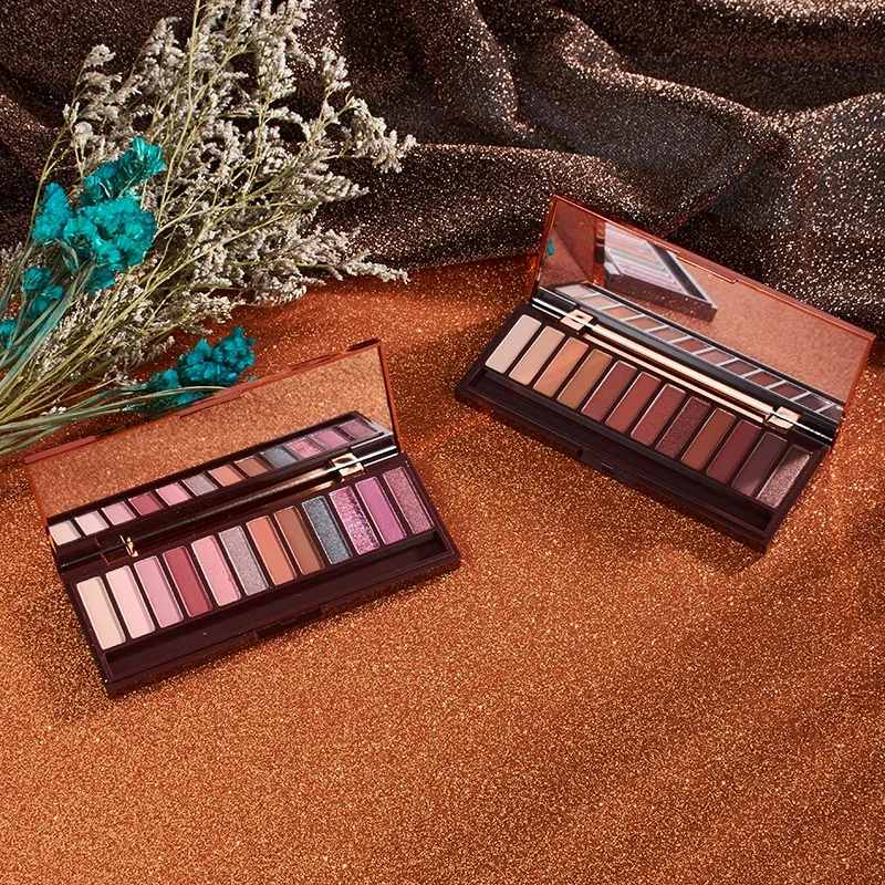 

Beauty Glazed 12Color Makeup Eyeshadow Palette Nude Waterproof Glitter Pigment Smoky Eye Shadow Pallete 18Color Make up Palette
