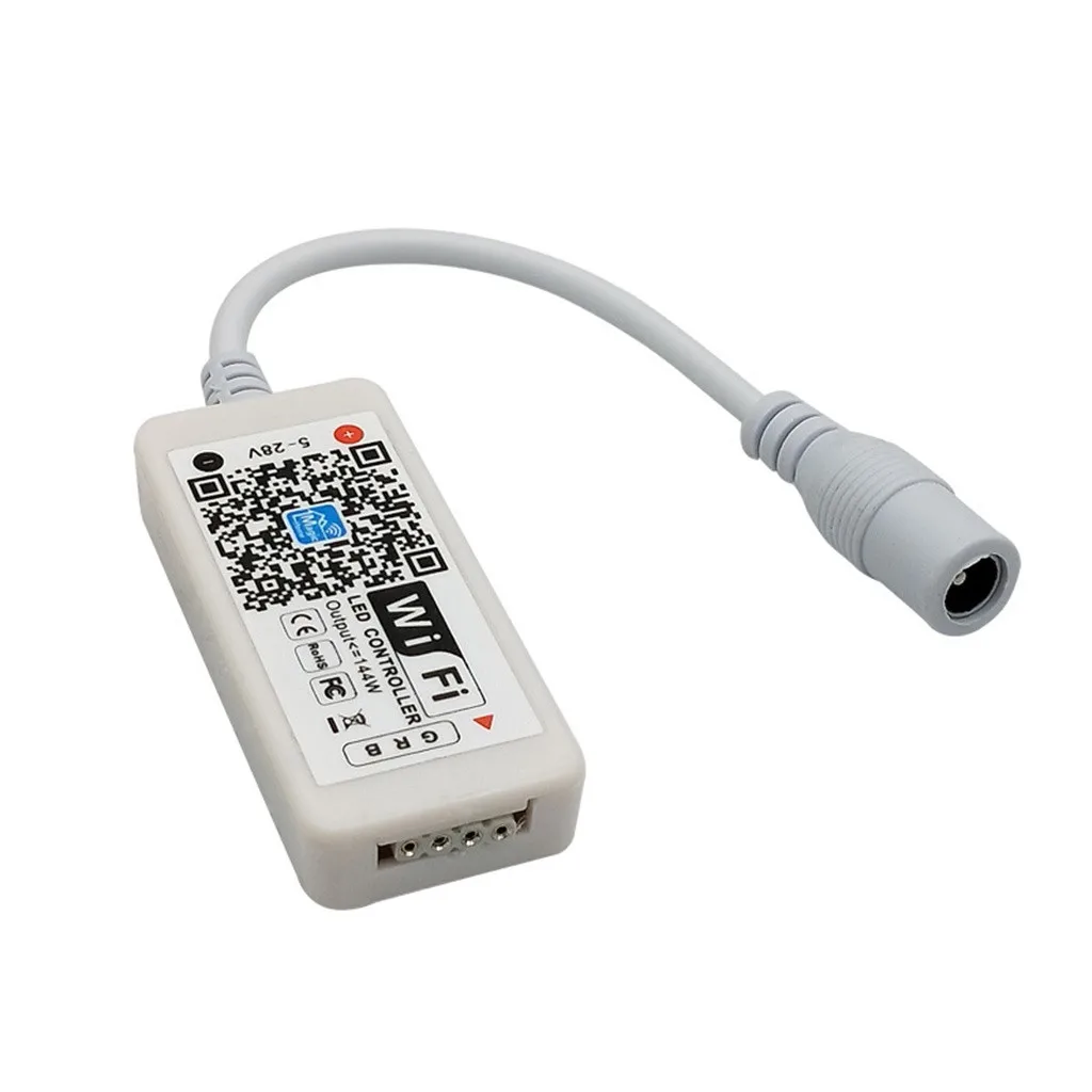 Мини 5-28V WI-FI светодиодный RGB ControllerStrip свет смартфон для Google Home Alexa Смарт WI-FI интерьера: Беспроводной пульт# G20