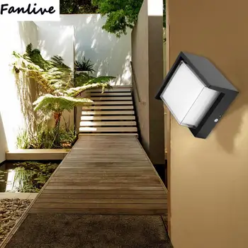 

10pcs AC 85-265V 12W LED Wall Light Round Shape With IP65 Waterproof Sconce Lamp For Hotel Bar Corridor