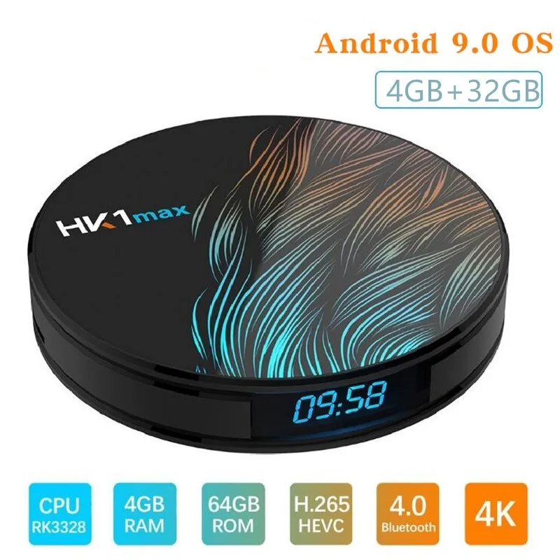 Подходит для воспроизведения на YouTube Hd4k Smart tv BOX Android 9,0 HK1 MAX tv BOX 4 Гб ram 128 ГБ rom 64 Гб Wifi медиаплеер телеприставка 2G/16G - Цвет: 4GB RAM 32GB ROM