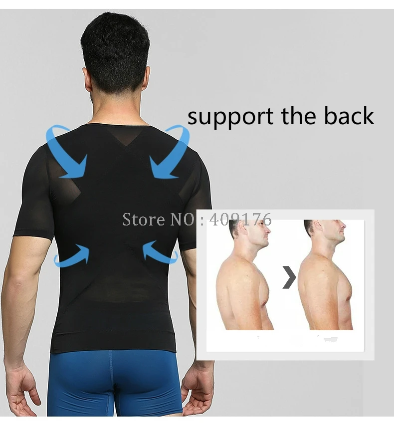 Мужское нижнее белье PRAYGER Body Shaper Грудь корсет Abdo мужчины Корректирующее белье контроль животика Топы