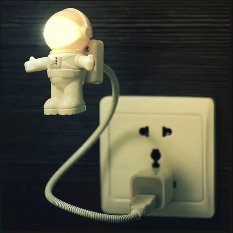Светодиодный ночник новый стиль крутой гибкий астронавт космонавт USB DC 5 В