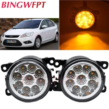 

2pcs/lot Car Front Bumper LED fog Lights For Focus Fiesta Explorer Transit Mondeo Edge Ka Mondeo Fusion Halogen lamps