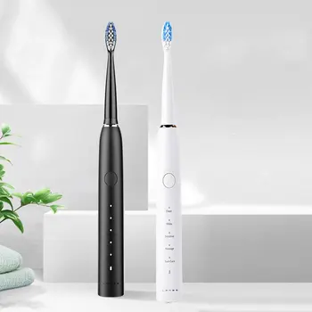 

Electric Toothbrush 4 Brush Head Student Party Couple Model USB Rechargeable Waterproof IPX7