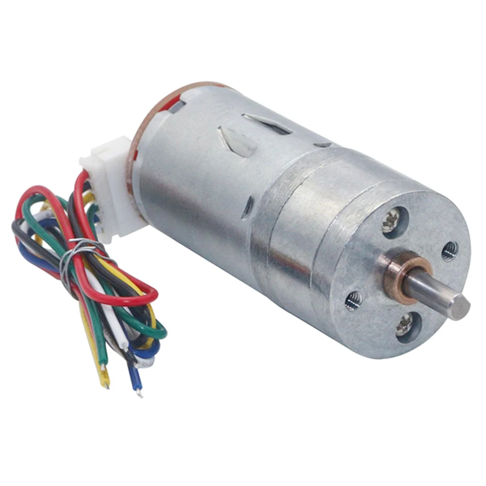 Geared-Motor 6v 210rpm Encoder Motor Gm25-370 Dc Gear Motor 1:34 12*d4*8 Power Tool Accessories For Motor Equipment Decelerating