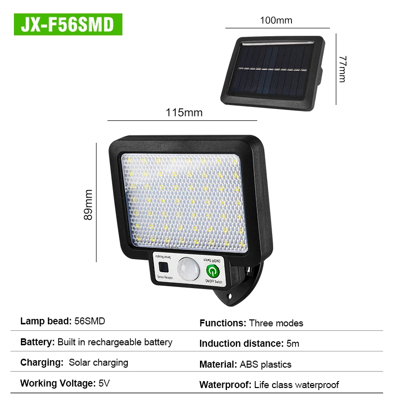 LED Split Solar Wall Light Outdoors Waterproof 3 Mode Motion Sensor Street Light Security Lighting Solar Lamp Garden Decoration solar wall lights outdoor Solar Lamps