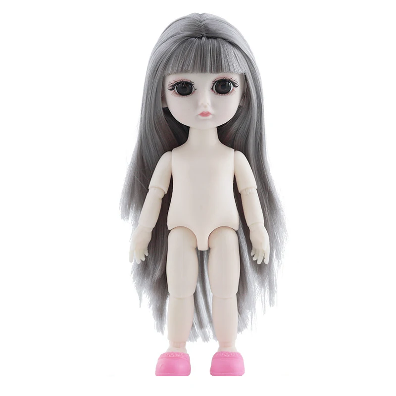 As picture 13 подвижных шарнирных кукол, игрушки 16 см, 3D глаза, мини BJD OB, кукла для маленьких девочек и мальчиков, обнаженное тело, модные куклы, игрушки для девочек, подарок - Цвет: As picture