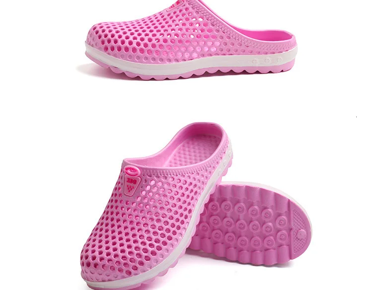 Men Slippers 2021 Summer Clogs Unisex Beach Slipper Lightweight EVA Couple Flip Flops Quick Dry Garden Shoes Lovers Pool Sandals
