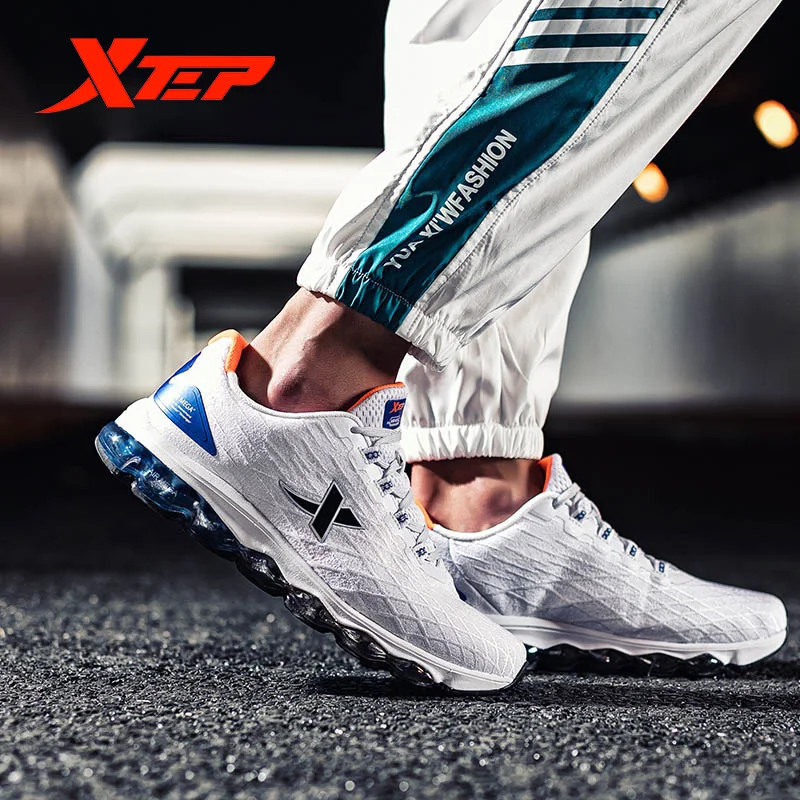 Xtep AIR MEGA Men Running Shoes Autumn And Winter Air Cushion Shock Absorption Sports Running Sneaker Shoes Men 881119119286