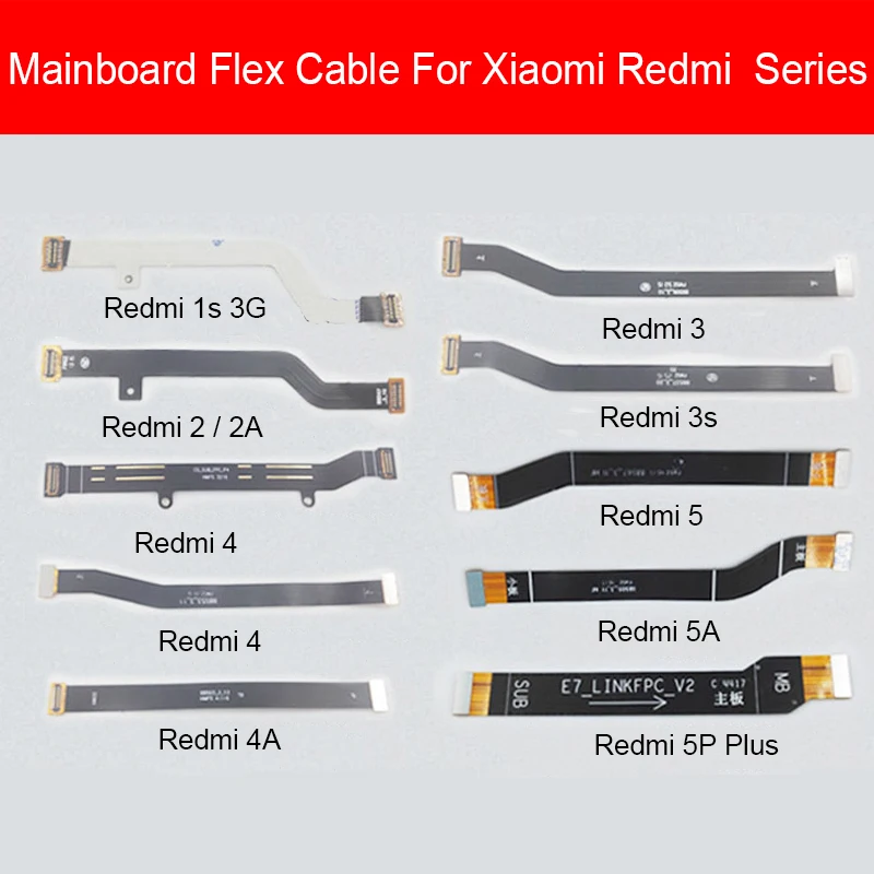 Гибкий кабель для материнской платы Xiaomi Redmi 1s 2 2a 2S 3 3S 3G 4 4G 4A 4X Pro 5 5A 6 7 7A Plus|Шлейфы
