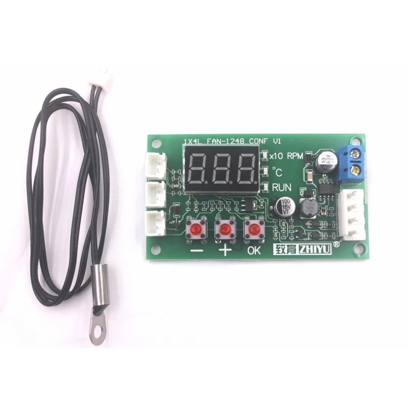 Controller PWM Per Ventilatore DC - 12V/24V/48V, 5A, Controllo Temperatura - Per Ventilatori EC