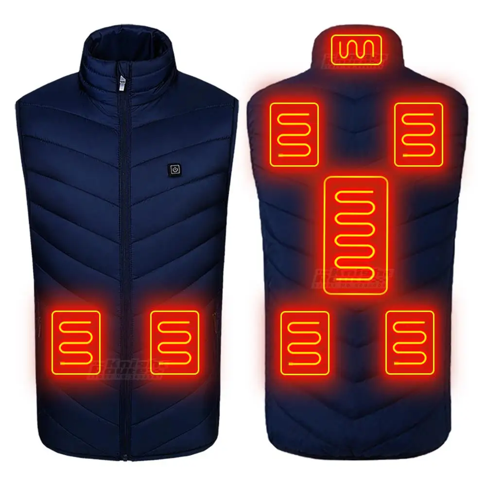 8 Areas Heating Jacket Heated USB Battery Powered Self Heated Vest Body