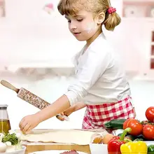 Хэллоуин Рождество скалка для выпечки Украшение для печенья, Торта Инструменты Fondant(сахарная) торт миксер для теста деревянный тиснение с гравировкой ролик 35/43 см для ухода за ребенком для мам