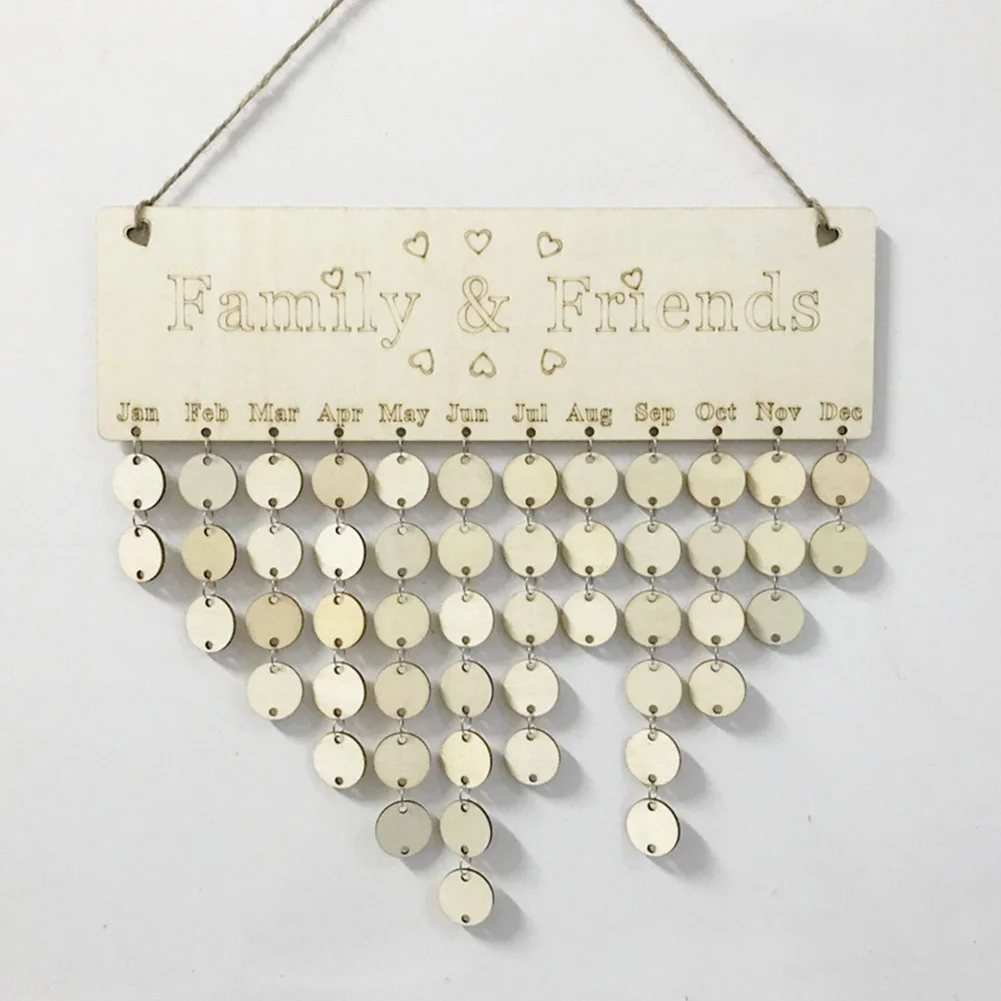 

Birthday Reminder Wood Board Birch Ply plaque Sign Special Dates Calendar DIY