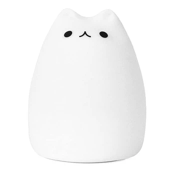 

HOT-LED Night Light, USB Rechargeable Cute Cat Night Lights with 7-Color Breathing Modes for Kids, Baby