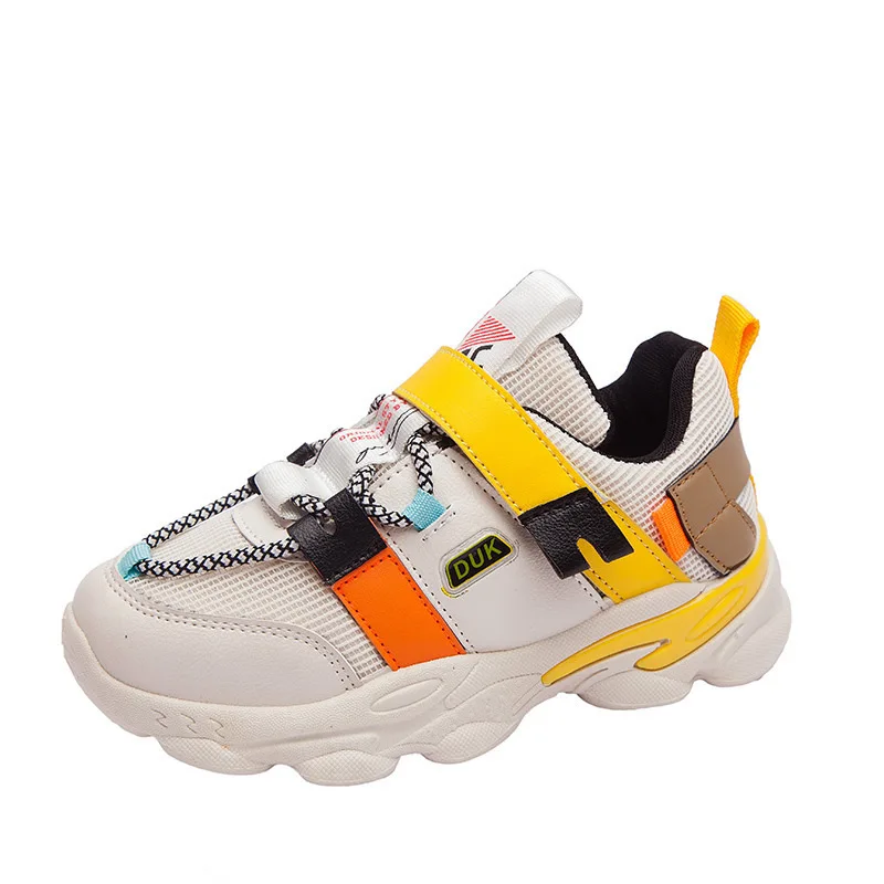 

Spring Autumn New Fashion Baby Girls Black Genuine Leather Shoes Children Mesh Sport Sneakers Kids Casual Shoes Boys Brand Shoes