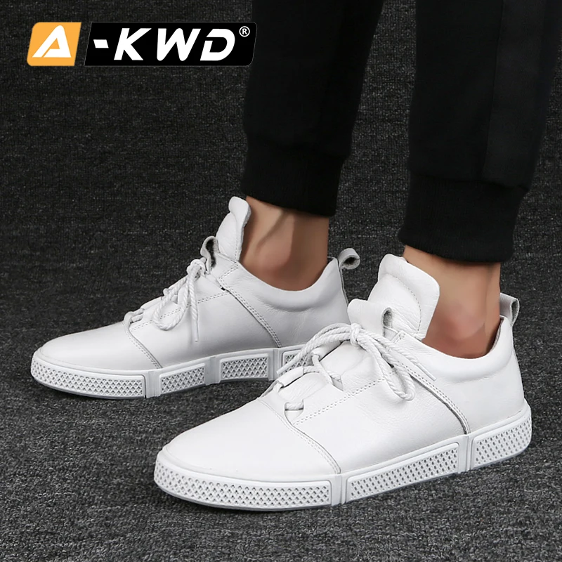 Модные кроссовки с высокой подошвой zapatos hombres мужская кожаная обувь легкая обувь для мужчин черные белые кожаные кроссовки
