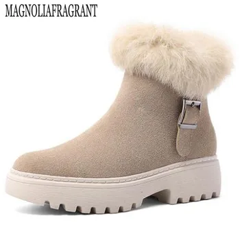 

Fashion new Women Boots Snow Boots Female Plush Winter Boots Women Warm platform Ankle Botas Mujer Winter Shoes Women hy891