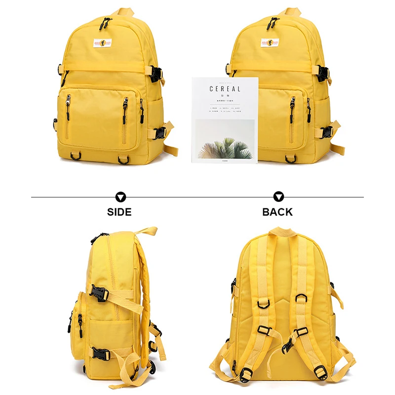 School Bag Backpack For Girls Oxford Waterproof Travel Backpack Sports School Bags For Teenager Boys USB Charger Laptop Backpack