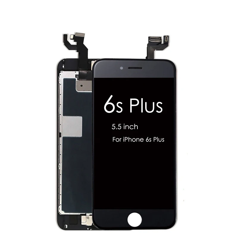 15 шт. ЖК-дисплей для iPhone 6 Plus 6s Plus 6G сенсорный экран дигитайзер+ кнопка Home+ фронтальная камера+ динамик для ушей полный комплект в сборе