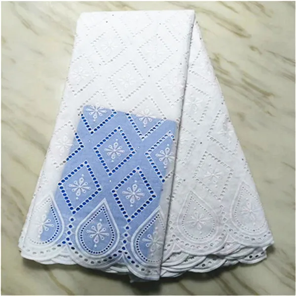 Швейцарская вуаль кружева в швейцарской последние tissu africain broderie хлопок кружева ткань из Дубая высокого качества кружева 5 ярдов/партия - Цвет: as picture