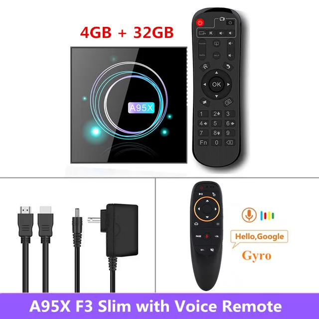 4GB 32GB G10G A95X Android ТВ контейнер под элемент питания 2G 16G ТВ Box Android 9,0 2,4G& 5G, Wi-Fi, Amogic S905X3 4 Гб Оперативная память 64 Гб Встроенная память 4K 75fps Netflix Google Смарт ТВ коробка - Цвет: 4GB 32GB G10G