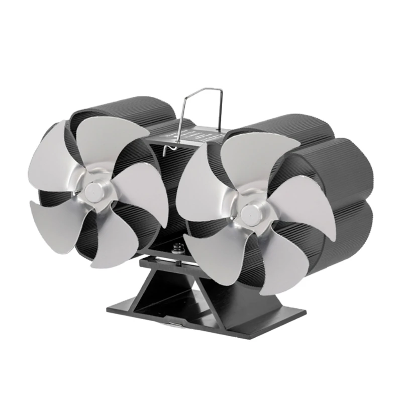 10 Blades Eco-friendly Fireplace Fan Heat Powered Stove Wood Stove Fan for  Wood Burning Larger Air Flow BG703T Efficient