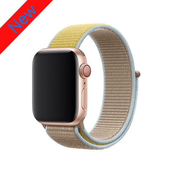 Camel Спортивный нейлоновый ремешок для apple watch 4, apple watch 5, ремешок correa iwatch 44 мм, 40 мм, 38 мм, 42 мм, apple watch series 4, 3, 2, 1 - Цвет ремешка: Camel