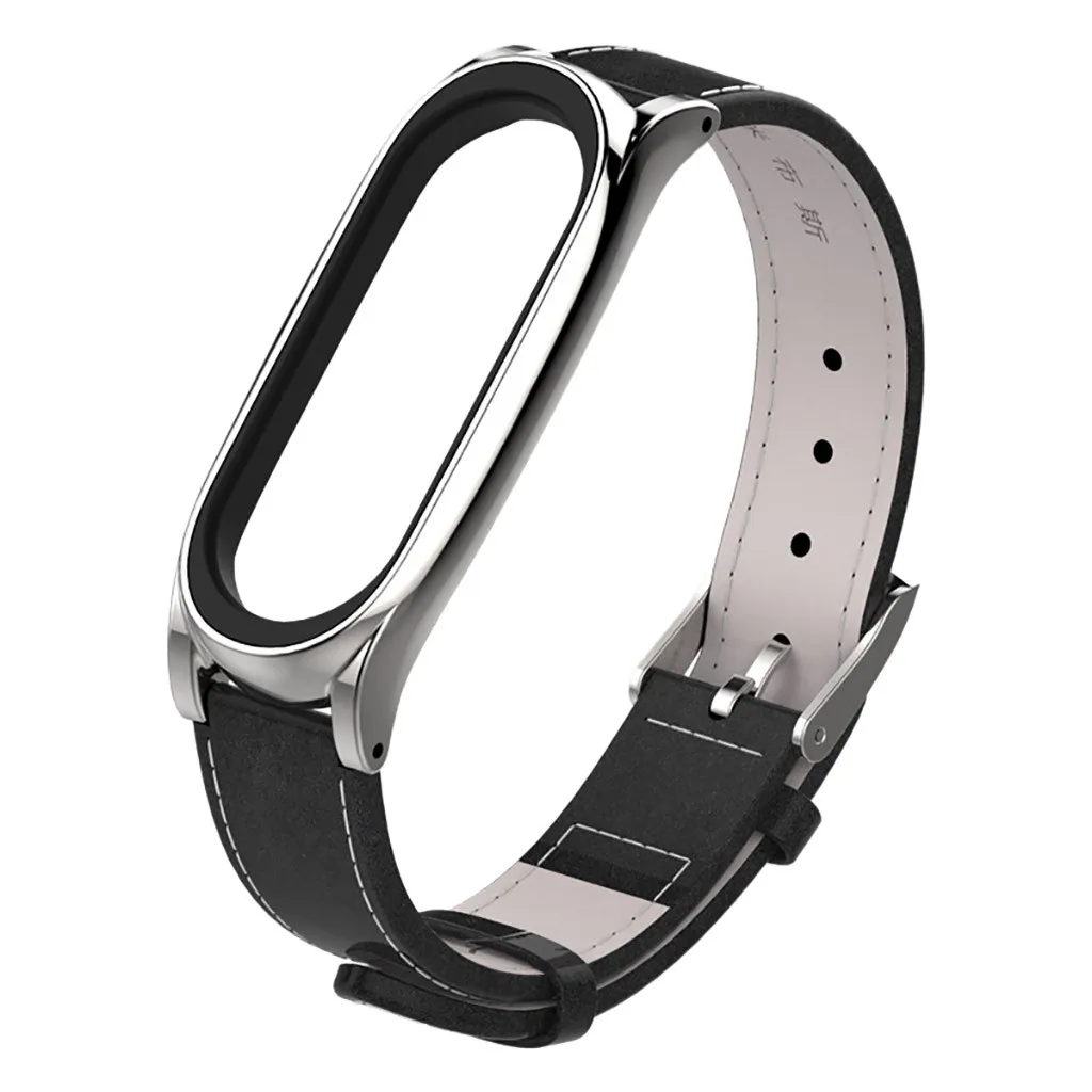 Ouhaobin для mi Band 4 кожаный ремешок для xiaomi mi Band 4 ремешок совместимый браслет для xiaomi mi band 4 браслет ремешок 812#2