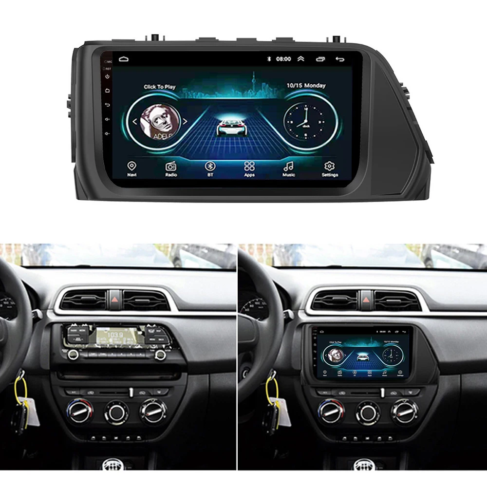 Car-radio-Android-8-1-9-For-Hyundai-Verna-2018-GPS-navigation-USB-video-support-DVD