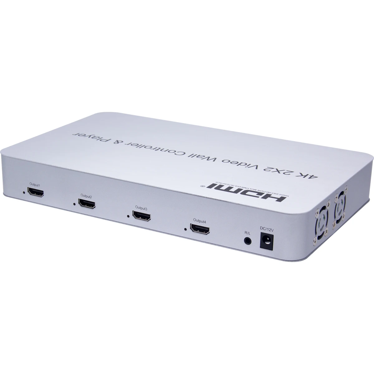 4K 2X2 видео настенный контроллер и плеер HDMI ТВ процессор HD tv Splicer Сплайсер дисплей подходит USB клавиатура мышь U флэш-диск RS232