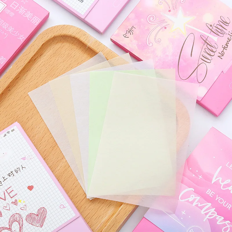 

100 Sheets/Set Cute Pink Make Up Oil Control Oil-Absorbing Blotting Facial Face Clean Paper Oil Control Film Beauty Tools