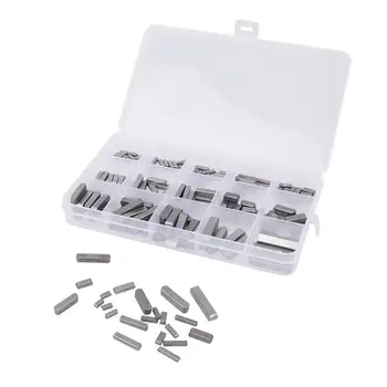 

140Pcs Square Ended Parallel Pin Drive Shaft Keys Set 3mm 4mm 5mm 6mm Hardware with Box