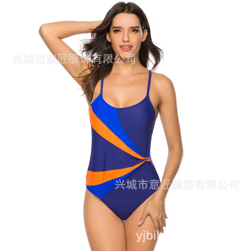 

Nineteen-year European and American new-style conjoined pure-color splicing sportswear
