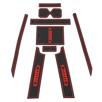 

Car Non-Slip Gate Slot Pad Cup Holder Mats Car Interior for Suzuki Jimny 2019, 9PCS