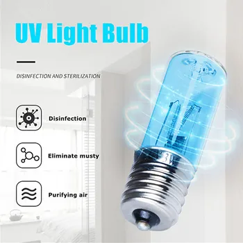 

E17 Sterilization Lights Germicidal Lamp Bulb Ozone Ultraviolet UV Light Tube Bulb Disinfection Quartz Lamp Blacklight