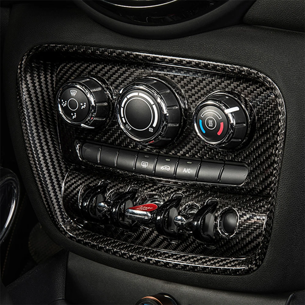 

Carbon Fiber Interior Decoration Air Conditioning Pannel Cover Trim Sticker for Mini Cooper F54 Clubman Car Decals Accessories