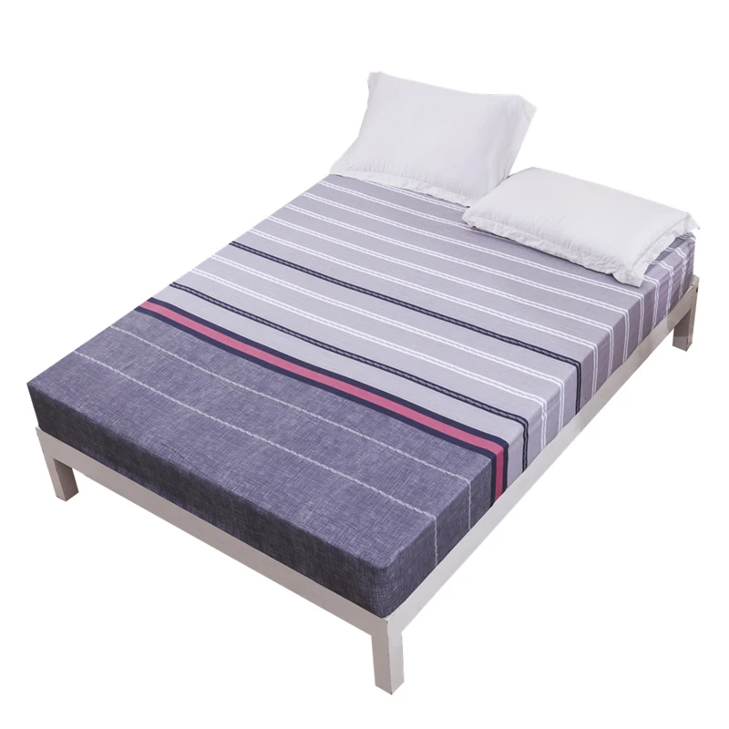 1pc Soft Bed Sheet King Queen Twin Bed Sheets Bed Coverlet Waterproof Bedding Linen Mattress Cover 17 Types 9 Sizes Optional - Цвет: 8