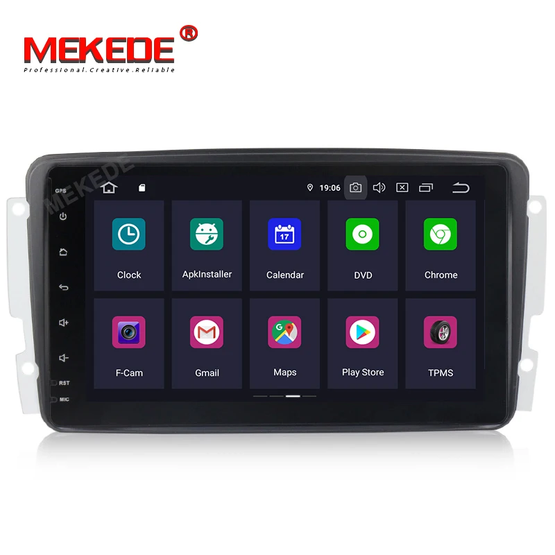 MEKEDE 4G Оперативная память 64G Встроенная память 8 дюймов Android9.0 GPS автомобильный радиоприёмник для Mercedes Benz CLK W209 W203 W208 W463 Vaneo Viano Vito