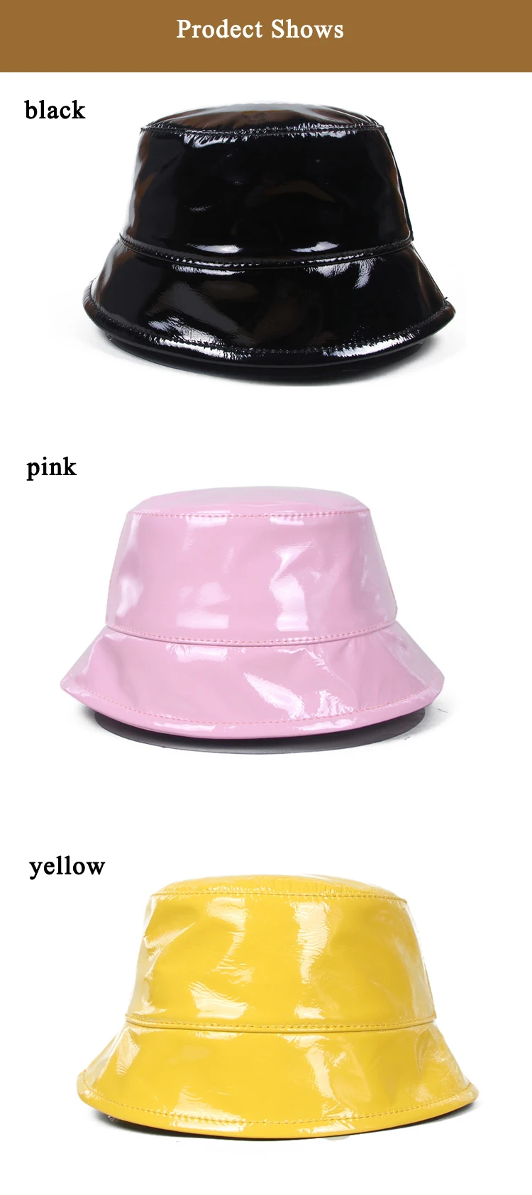 Корейская мода зимние женские из натуральной лакированной кожи Рыбацкая шляпа повседневные дикие ведерко шляпы розовый/бежевый ретро искусство женские шапки Боб шляпа