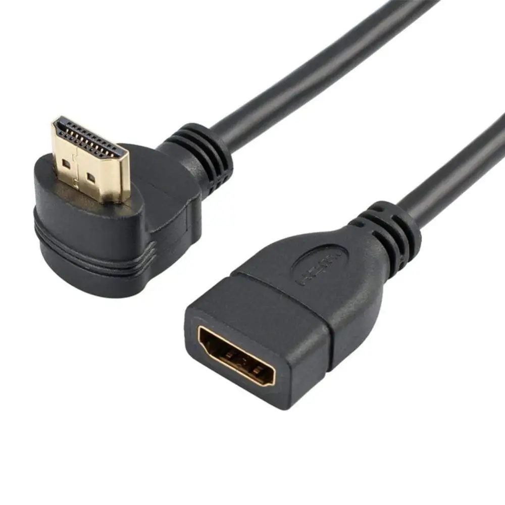 

90 Degree Angle HDMI Extension cable male to female HDMI 4K HDMI Extended Cable for HD TV LCD Laptop PS3 Projector